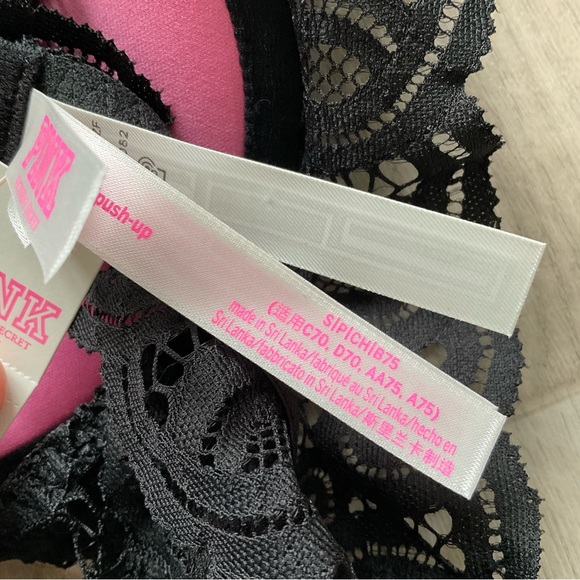 PInk Halter Lace Push up Bra Small - Picture 10 of 16